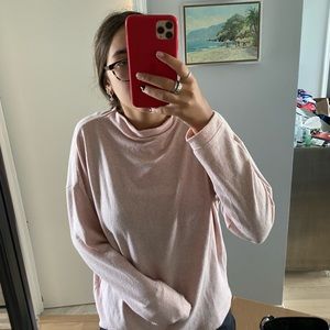 Uniqlo pink mock neck